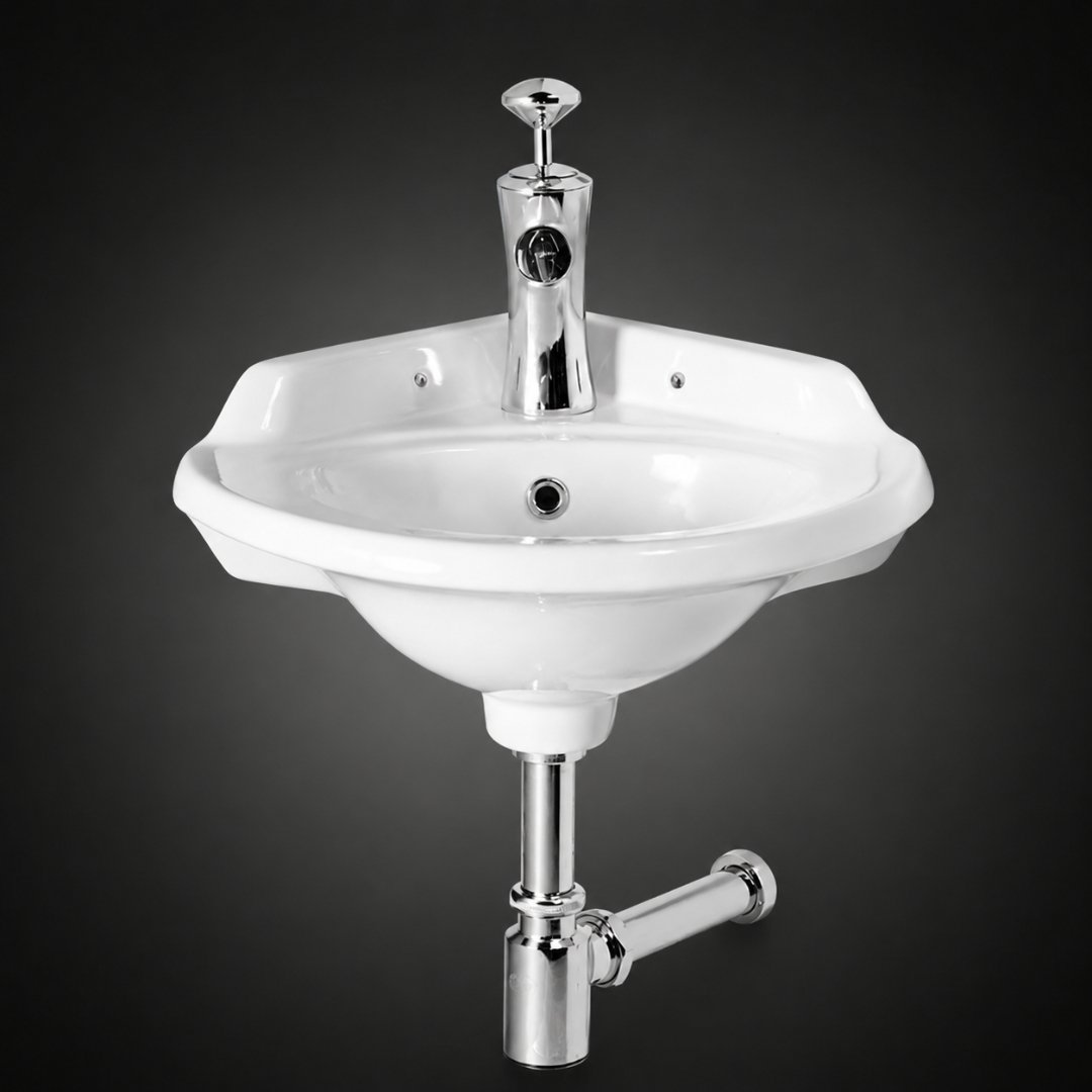 CORNER 16 Wall Hung Basin Wash Basin - My Home Studio